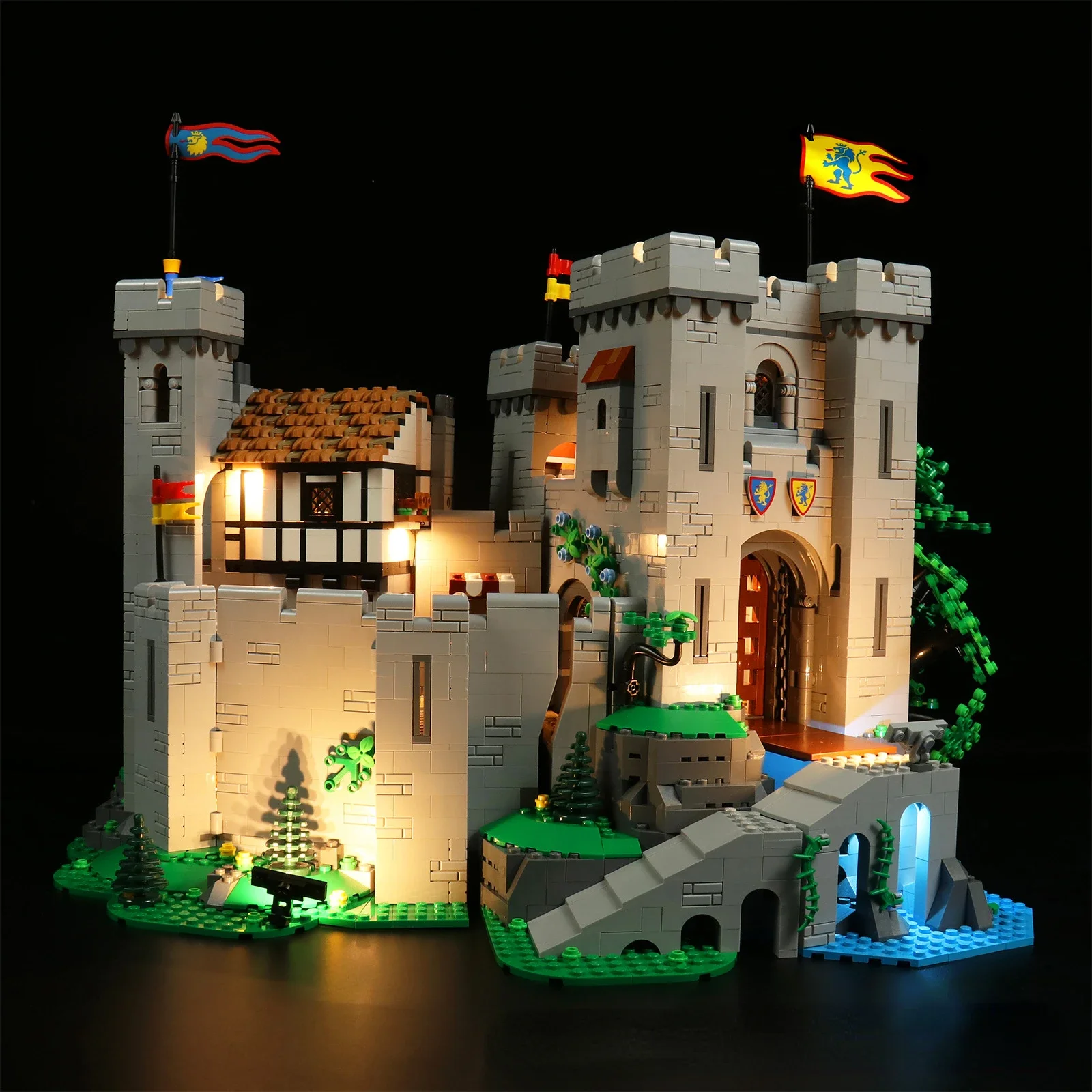 

No Building Blocks Lamp Lighting for Lion Knights' Castle 10305 DIY Toys Gift Only Lighting Set