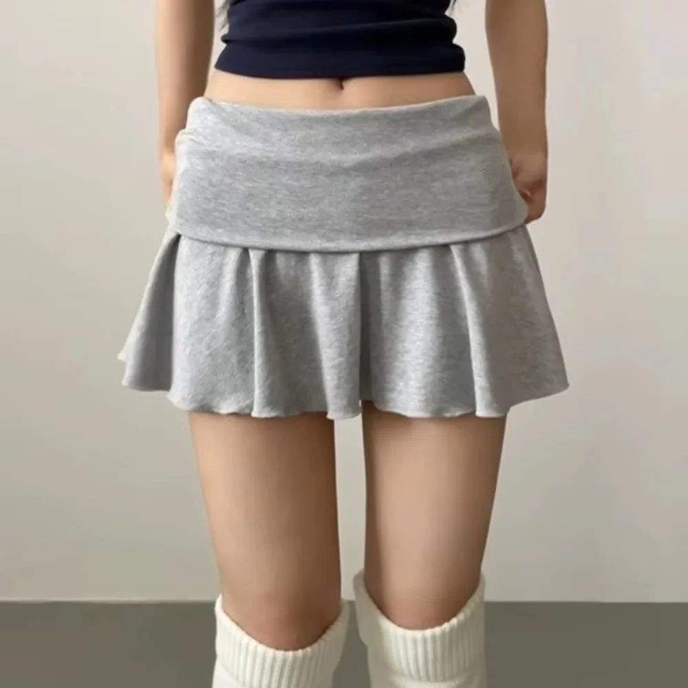 Waist-Flipping Ruched Skirts High Elasticity Prevent Exposure Women Short Dress High Waist Athletic Short Skirt For Golf Sports