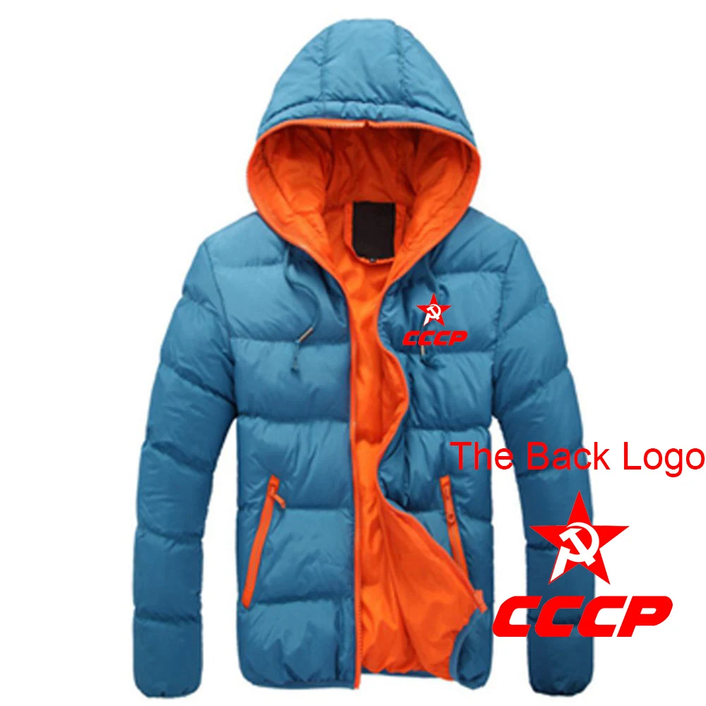 CCCP Russian 2024 New USSR Soviet Union Men Moscow Russia Spring Autumn Cotton Jacket Casual Hooded Comfortable Solid Color Tops