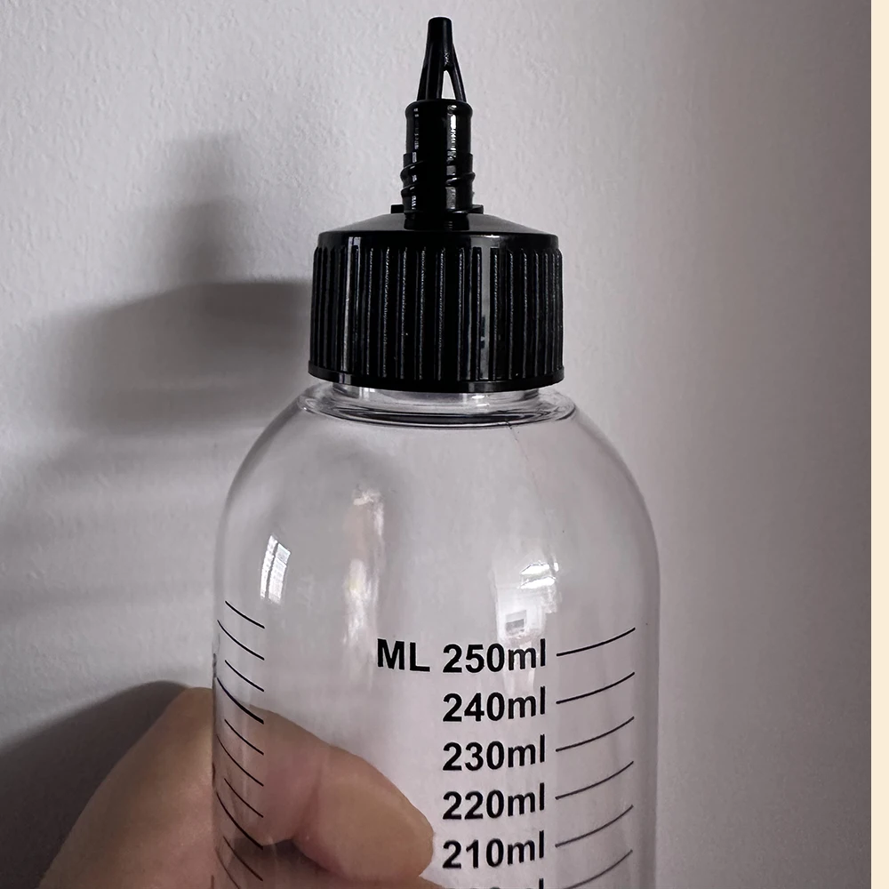 1 pz 30 ml/60 ml/100 ml/120 ml/250 ml di Plastica PET Succo di Liquido Capacità Bottiglie Contagocce Twist Tappo Superiore Pigmento Del Tatuaggio