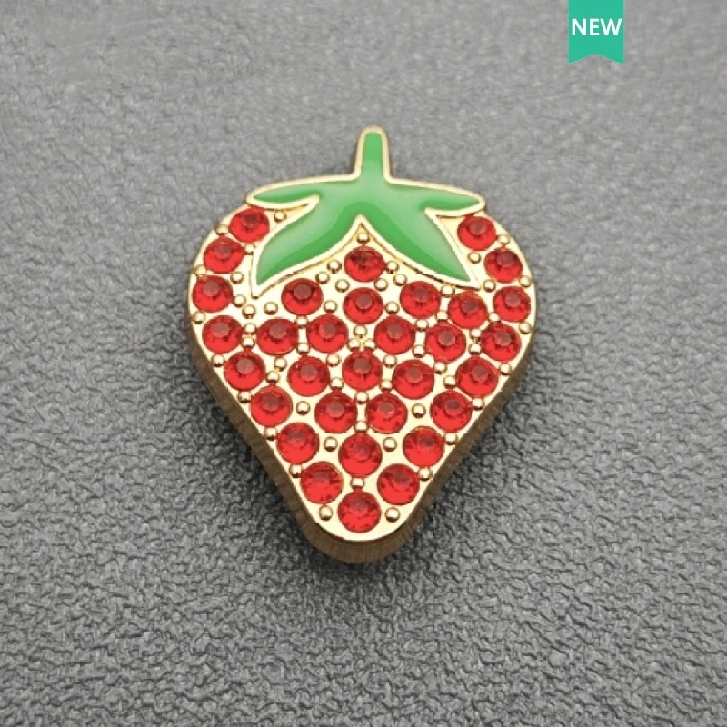 Metal Shoe Charms Diamond Fruit and Flower Decorative Buckles, Cute DIY Fashion Button Accessories for Cross Shoes image 4