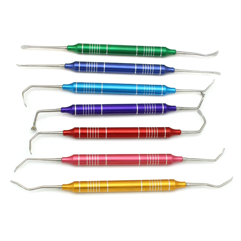 7Pcs/set Dental Implant Sinus Lift Lifting Elevator Instrument Tool Stainless Steel Double Ends Tools
