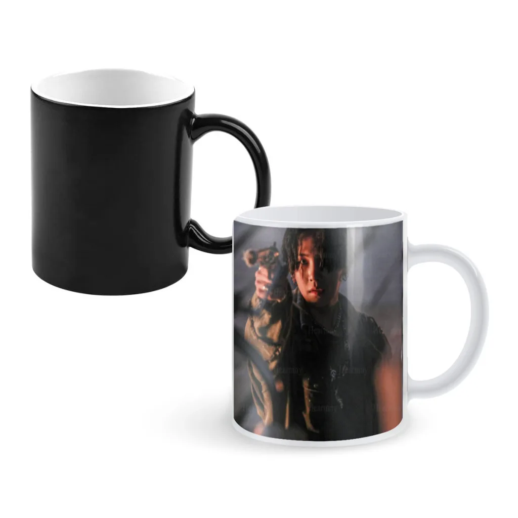 New-Agust-D-KPOP-One Piece Coffee Mugs And Mug Creative Color Change Tea Cup Ceramic Milk Cups Novelty Giftslayers