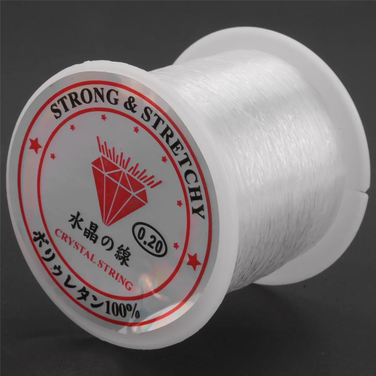 SMIEA 0.2mm Diameter Clear Nylon Fish Fishing Line Spool Beading String