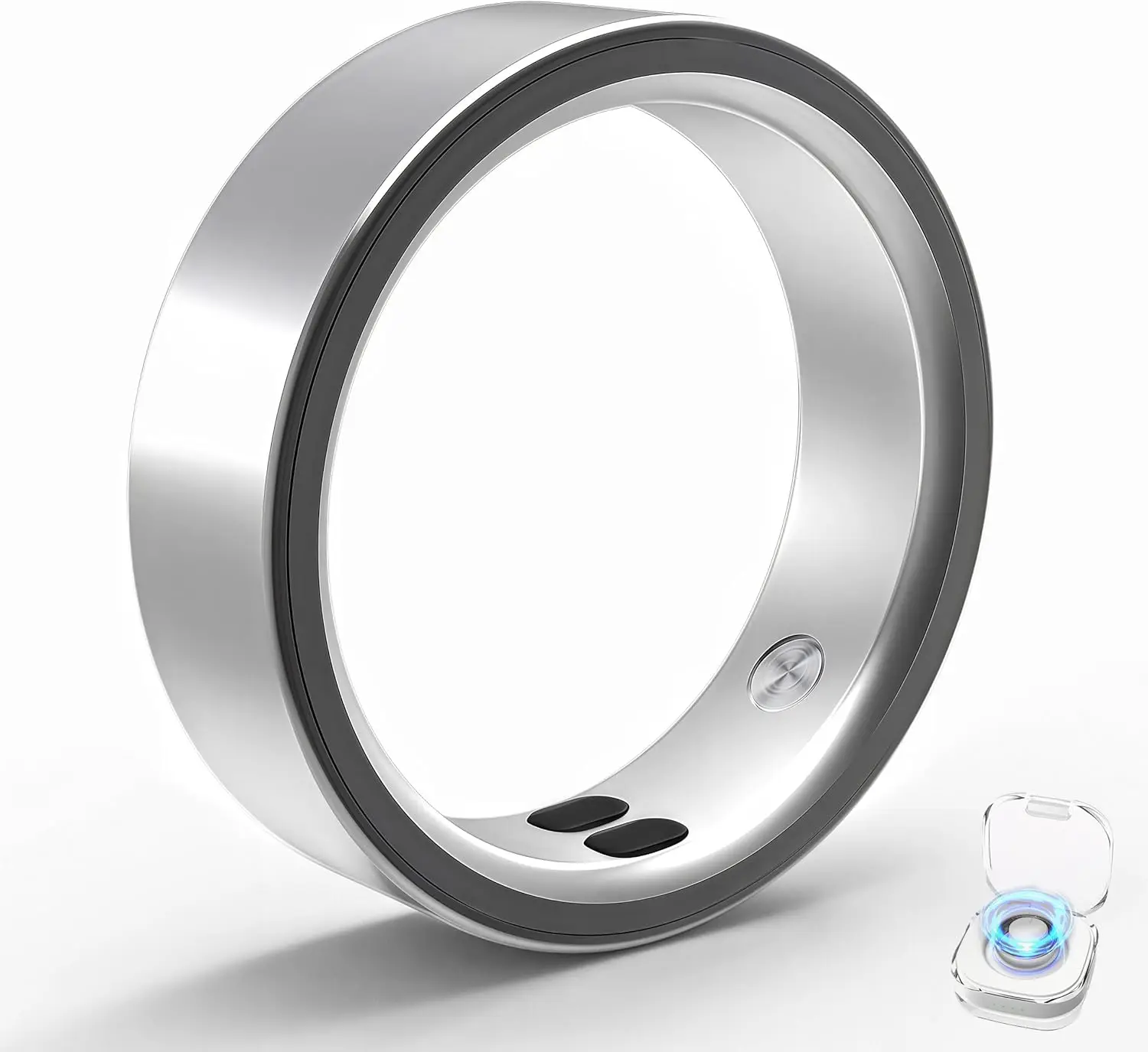 

Smart Ring for Women & Men: Sleep Tracking, Fitness Tracker with Heart Rate, Blood Oxygen, Step Count, Waterproof