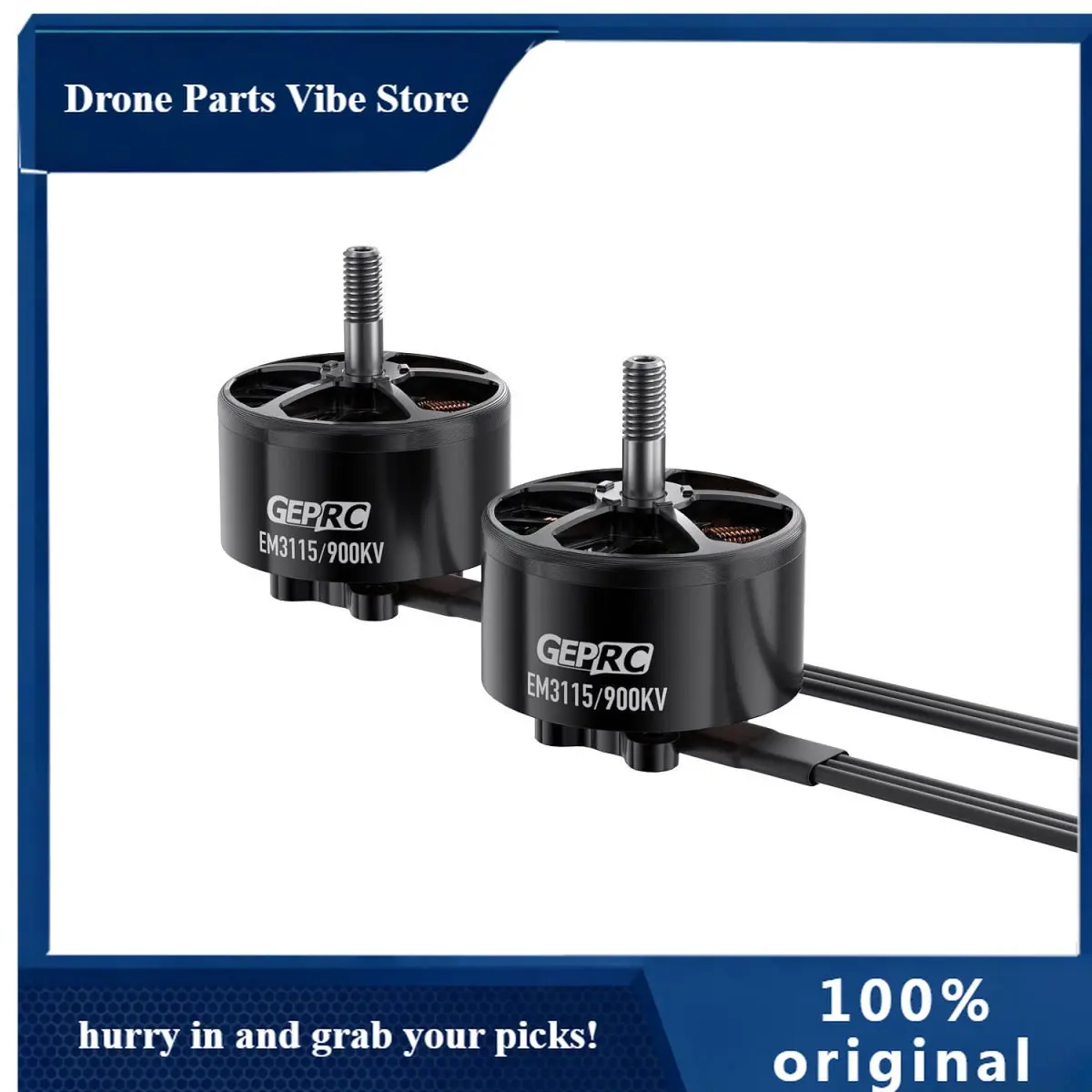 

AP4PCS GEPRC EM3115 3115 Motor 900KV 6S LiPo Suitable for FPV Freestyle 8-10inch Long Range Drones DIY Mark4 LR10 Parts