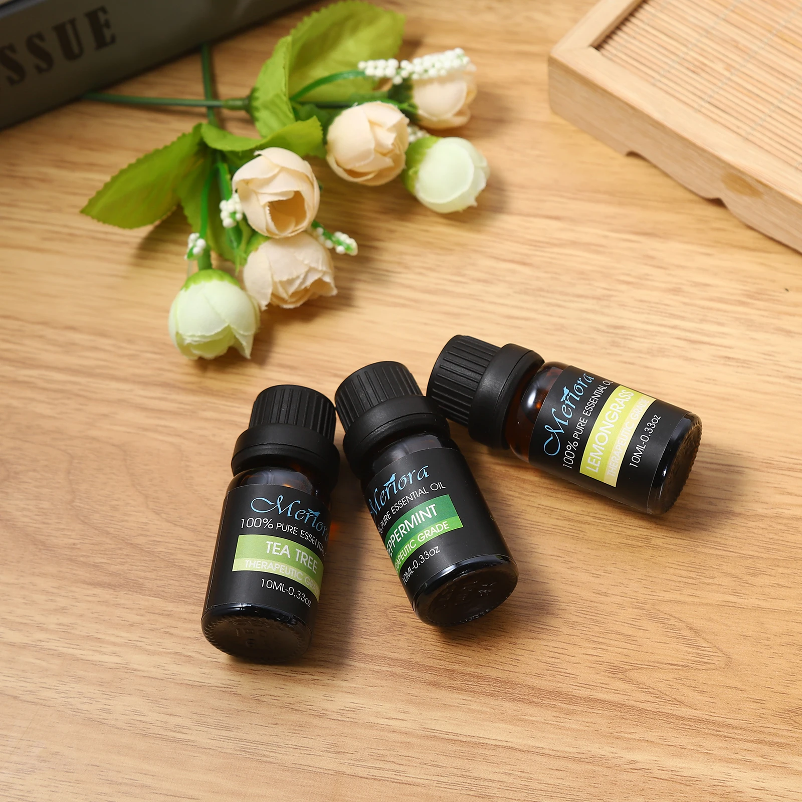 100% Pure Essential Oil Set (6*0.34oz/6*10ml), 6 AromaRelax Oil Gift Sets for Home Care, Reed Diffuser Oils, Fragrance, AromaRel