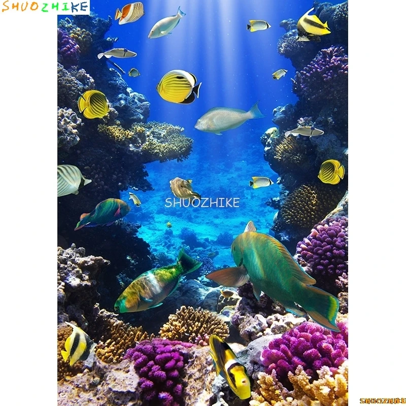 SHUOZHIKE الأطفال عيد ميلاد خلفيات للتصوير الفوتوغرافي الكرتون داخلي الزهور الطفل صورة صور خلفية استوديو الدعائم ZLSY-15