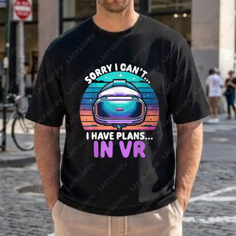 Retro VR Headset Graphic T Shirt 