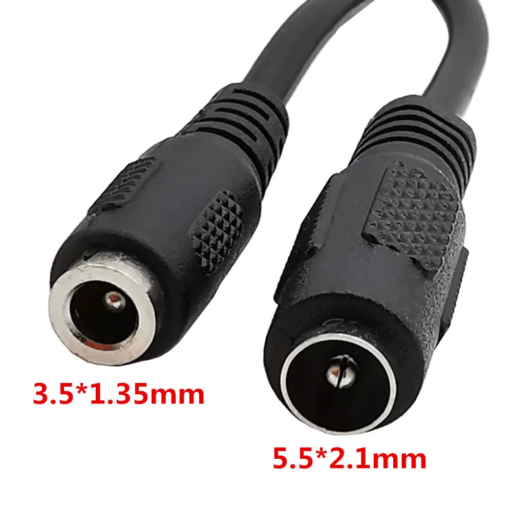 DC round hole needle 3.5 * 1.35/5.5 * 2.1mm female socket to USB male mobile phone power adapter cable