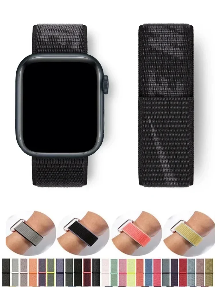 Nylon loop For Apple Watch Band Ultra-2 49mm 44mm 40mm 45mm 41mm Sport pride Bracelet iwatch Strap Series 9 8 se 7 6 5 4 3