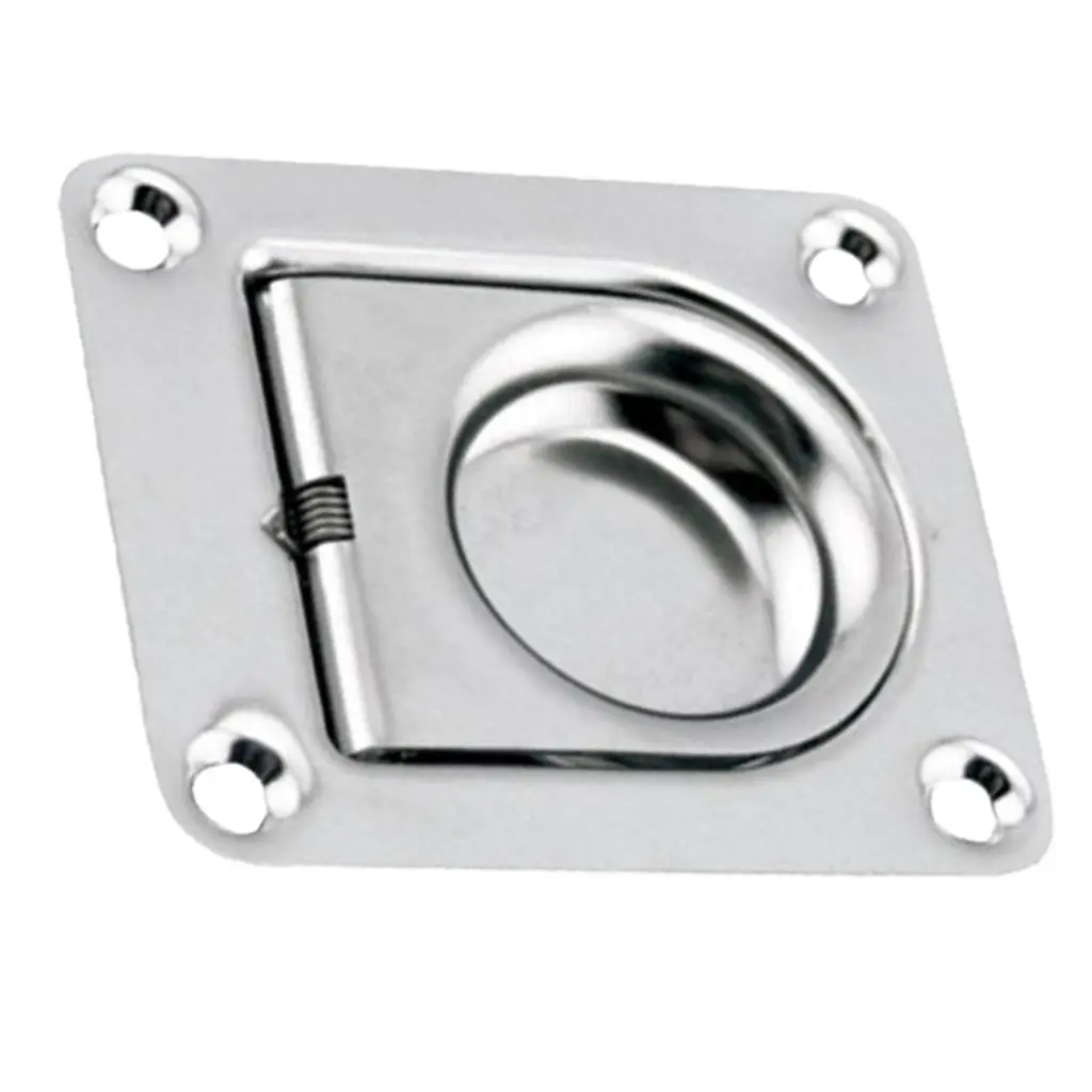 Flush Stainless Steel Pull Handle, Marine Flush Lifting Handle