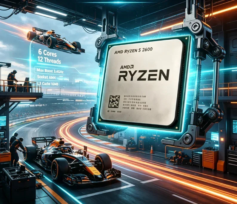 High Performance Desktop CPU Ryzen 5 2600 3.4GHz 6 Core 12 Thread AM4 Support X570 16MB L3 Cache Gaming Rendering