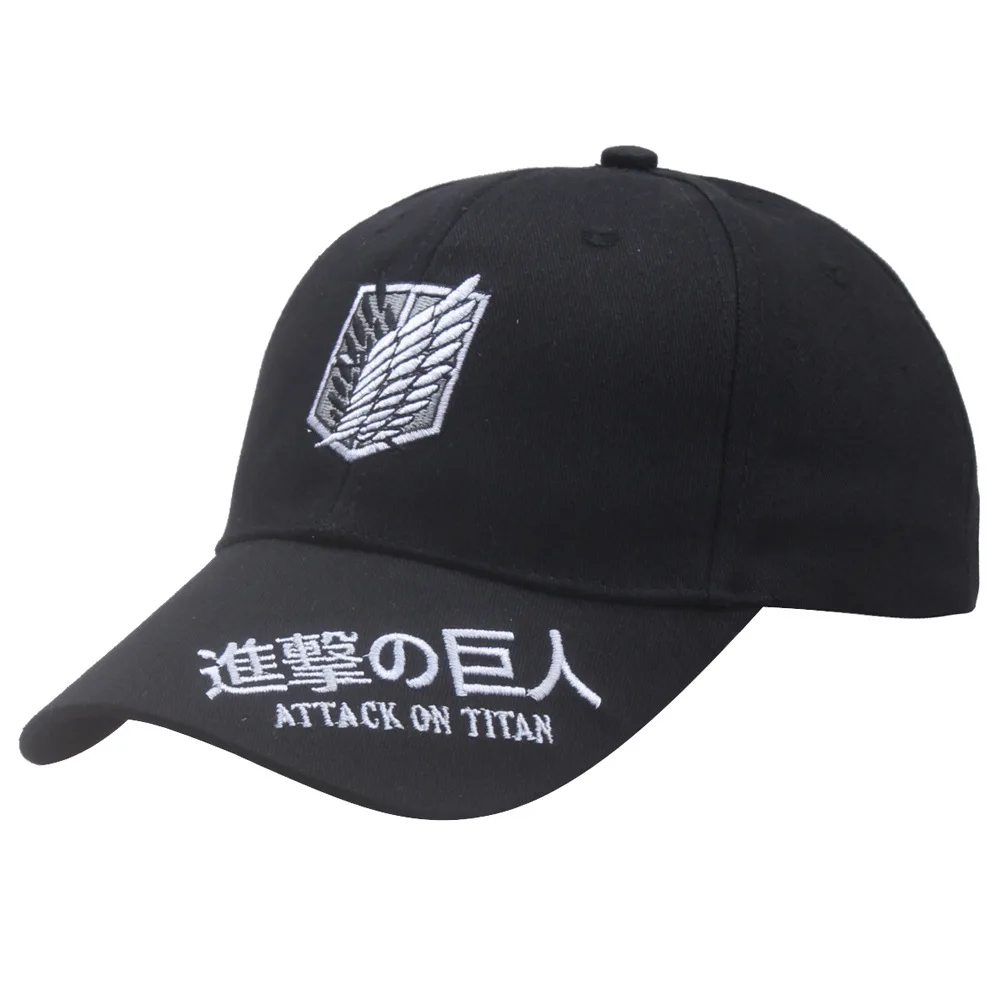 

Anime Attack on Titan Hat Wings of Freedom Embroidered Baseball Hat Outdoor Sunshade Hat Men's and Women's Duck Tongue Hat
