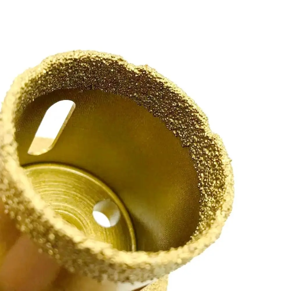 

Vacuum Brazed Craft M14 Vacuum Brazed Diamond Hole Saw Fine Diamond Grain Firm Distribution Marble Drilling Tool