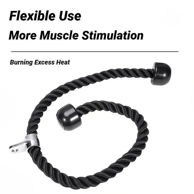 Biceps Training Gantry Frame Equipment Double Head Pull Rope Gym Accessories Triceps Lower Press Handle Tricep Laterals Muscle image 3