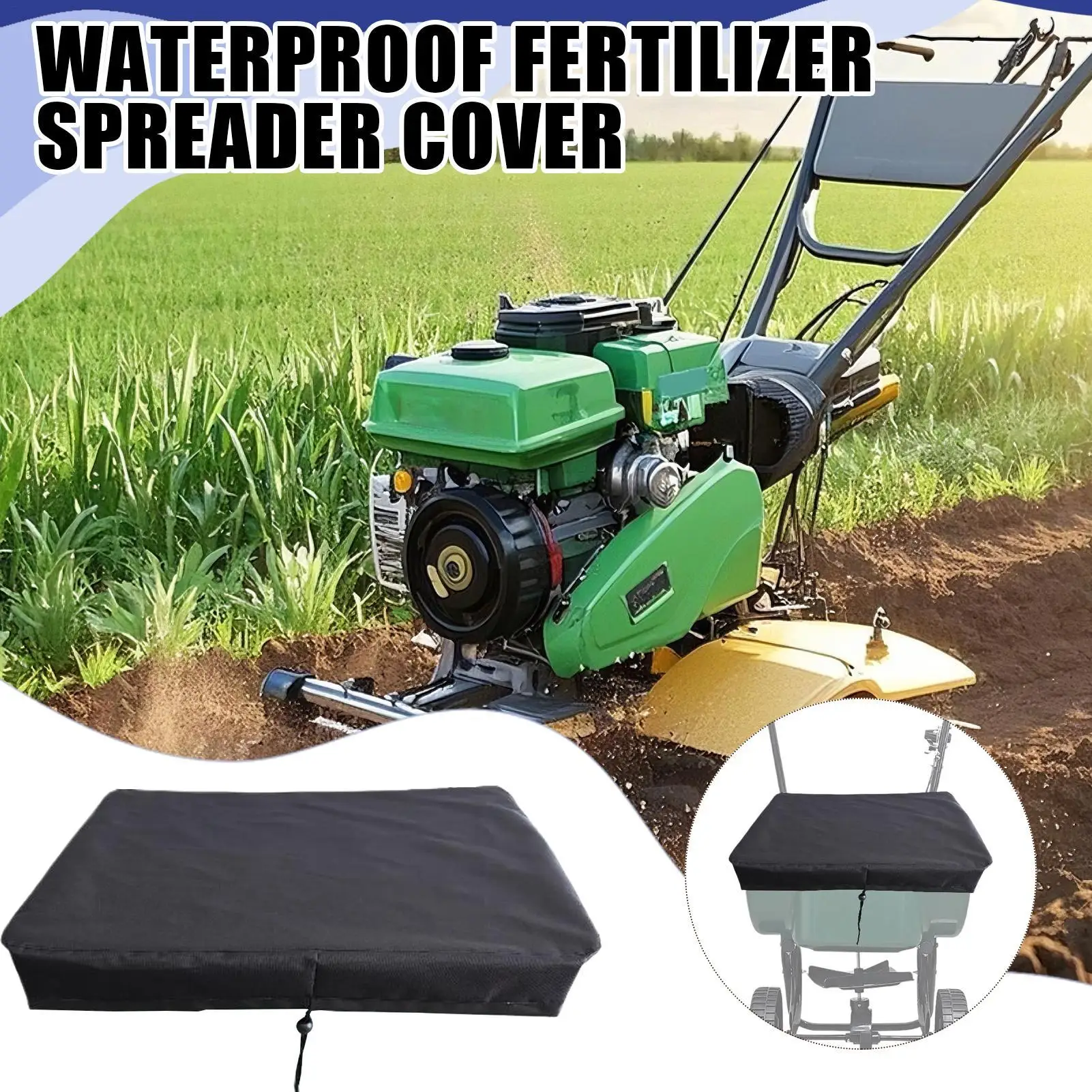 

Fertilizer Cover Spreader Protector For Gardening Dustproof Fertilizer Hopper Oxford Cloth Cover For Farm Outdoors Yard