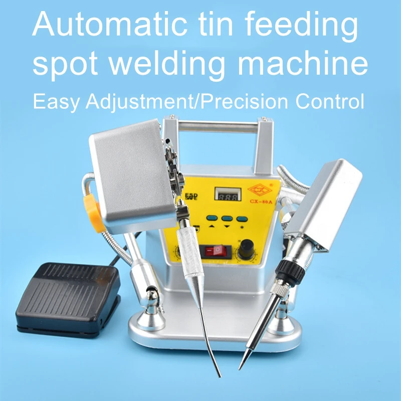 Internal heating type double head soldering machine circuit board welding digital display tin feeding soldering machine