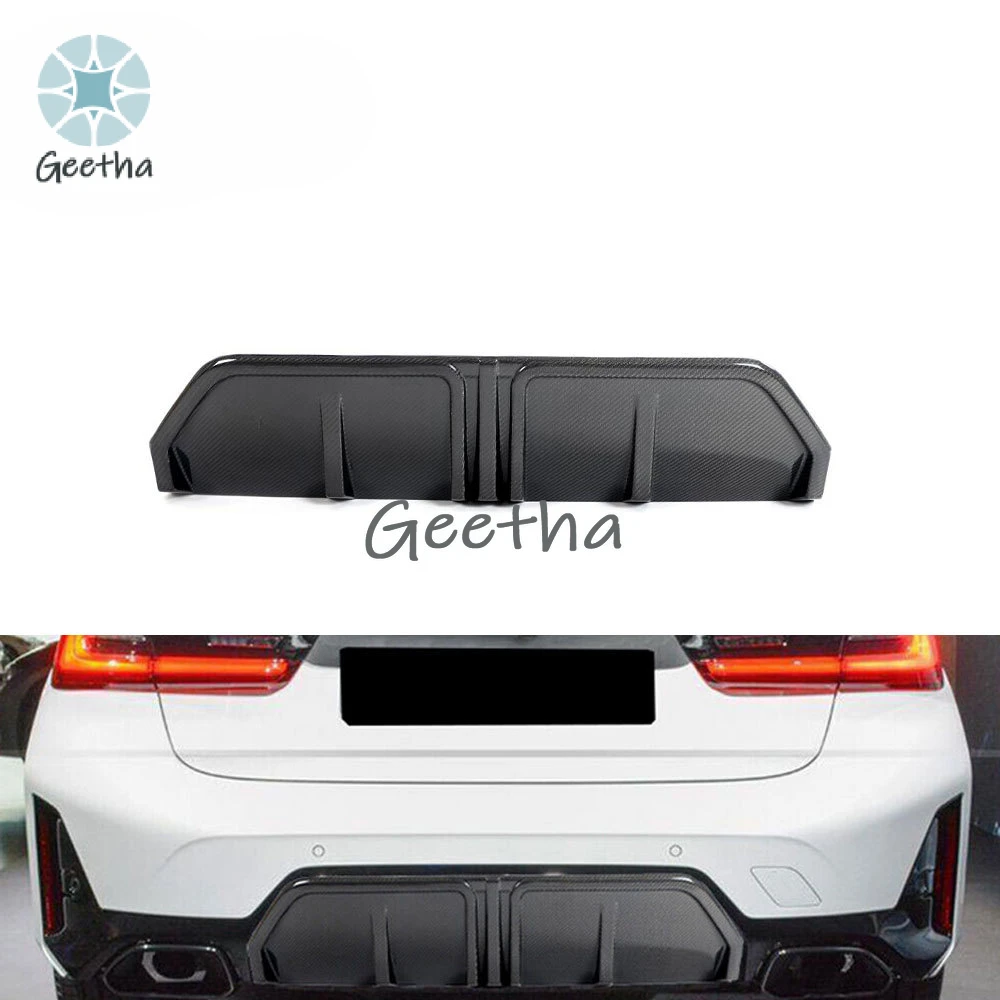 

For REAL CARBON Rear Bumper Diffuser Lip for BMW G20 G28 LCI 320i 330i M-Sport 2022 2023
