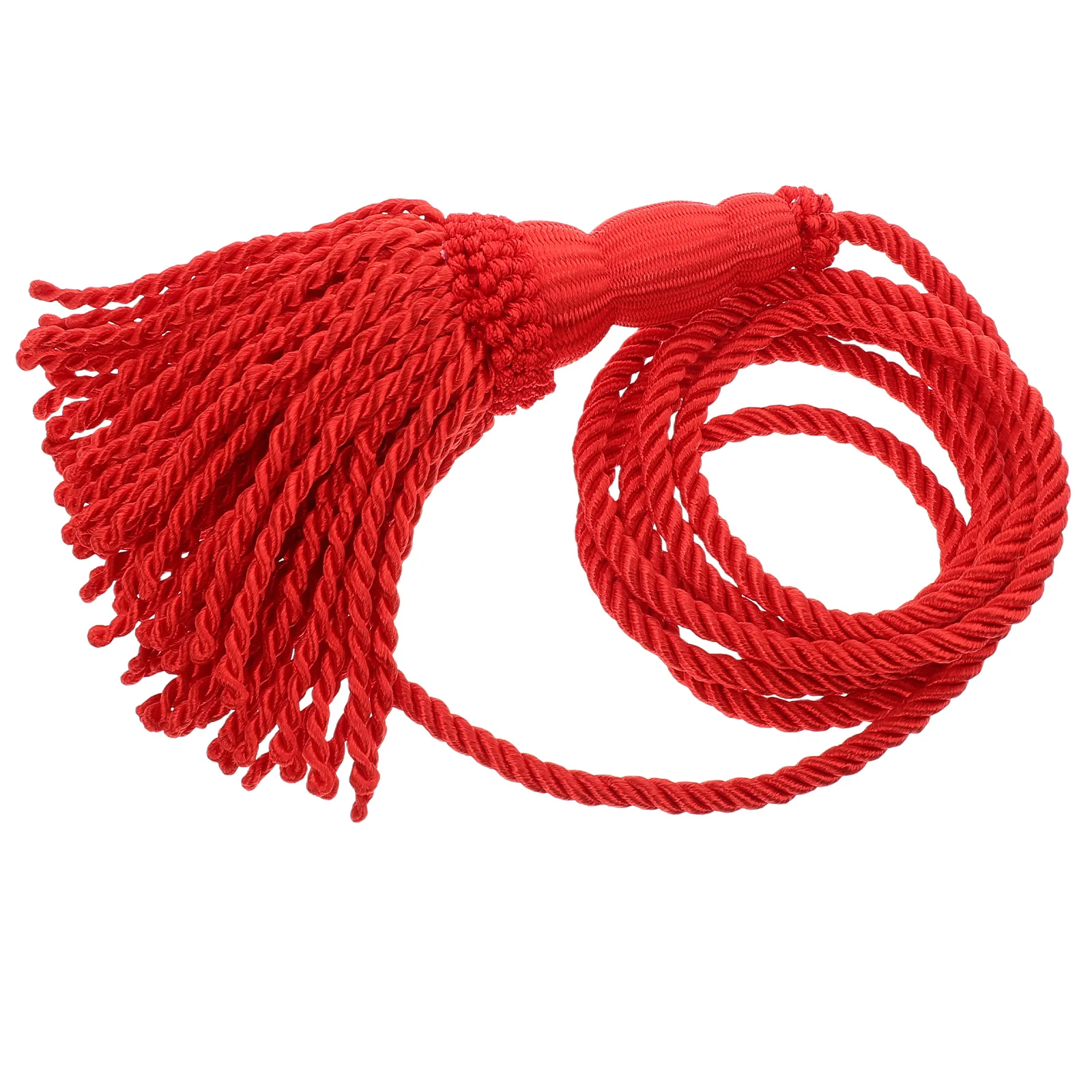 

1 Pair Bugle Red Cords Military Bugle Braided Tassel Cord Elegant Wind Instrument Rope for Ceremony Band Performance