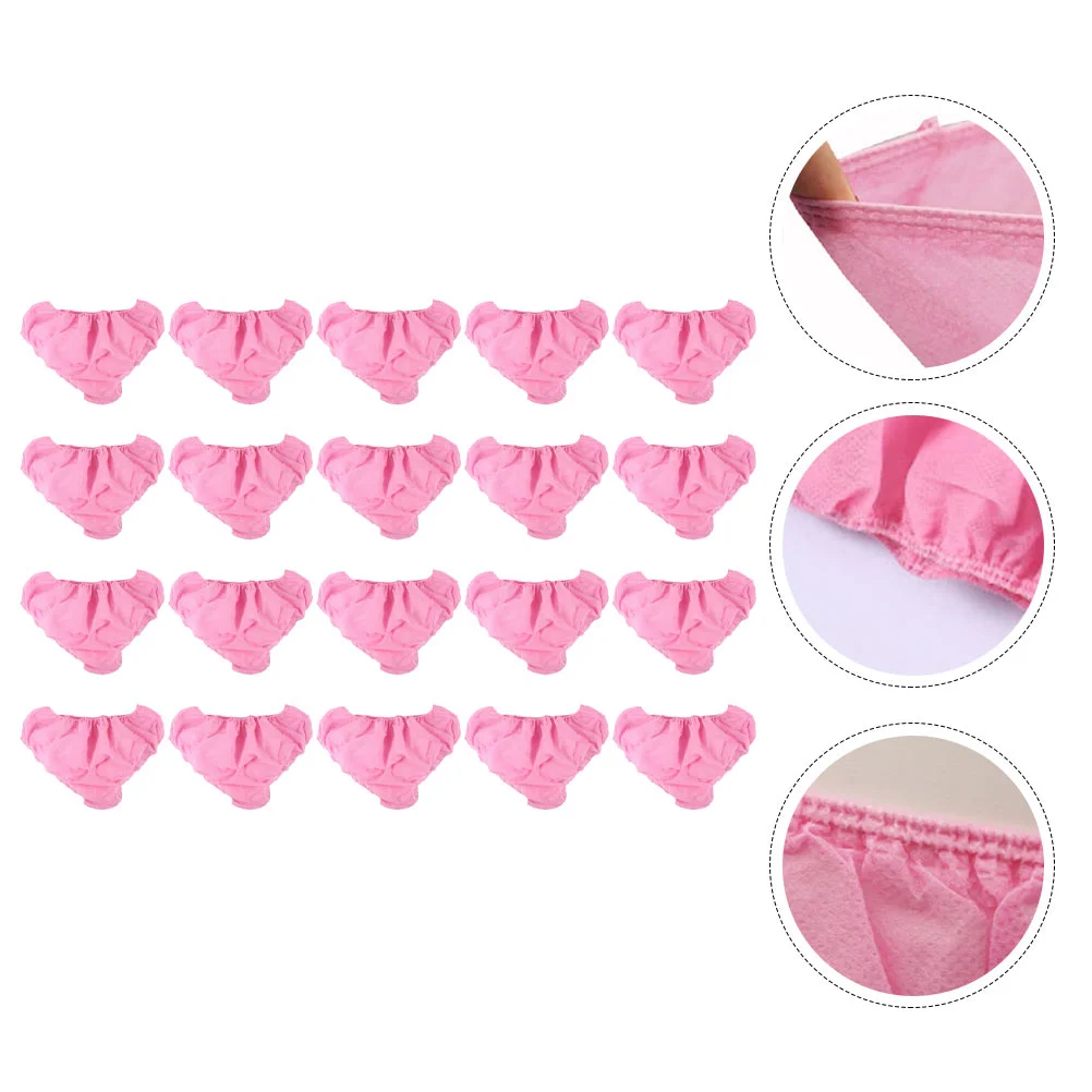 50 Pcs Disposable Panties Tanning Non-Woven Postpartum Non-washable Underpants Fabric One-time Spa