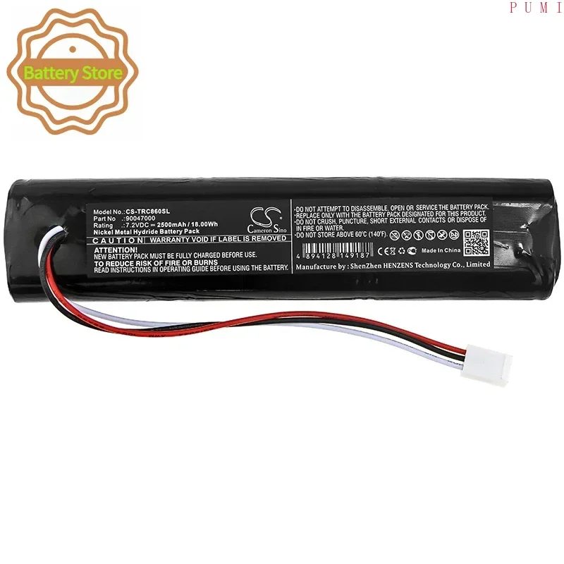 CS Replacement Battery for Trilithic 860DSP,860DSP analyzer,860 DSPi Cable Meter PN:90047000 2500mAh / 18Wh