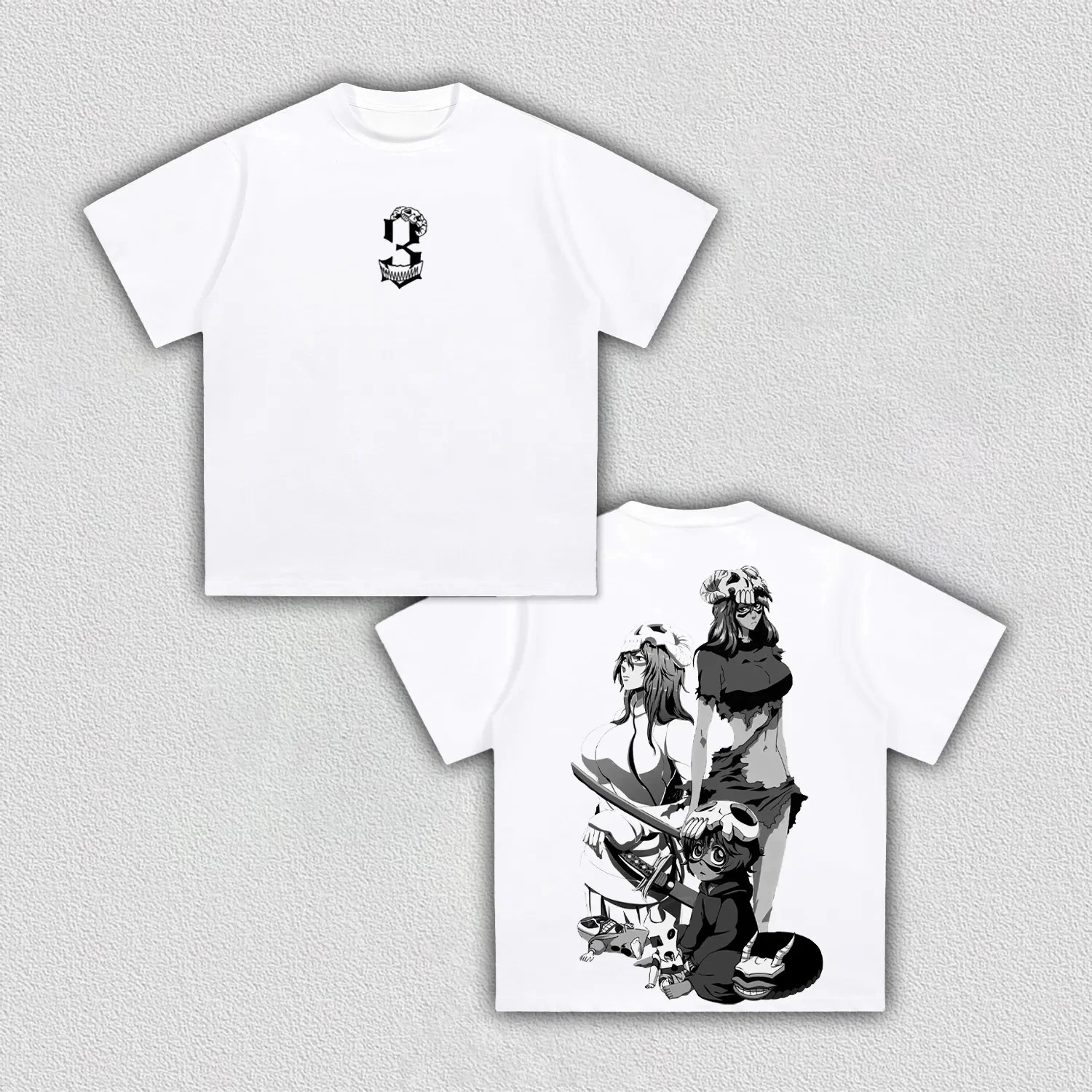 2026 New Bleach Thousand Year Blood War Ichigo Kurosaki Big BLEACH Letter Japanese Kanji Vintage Anime Graphic T-Shirt Y2K Tee