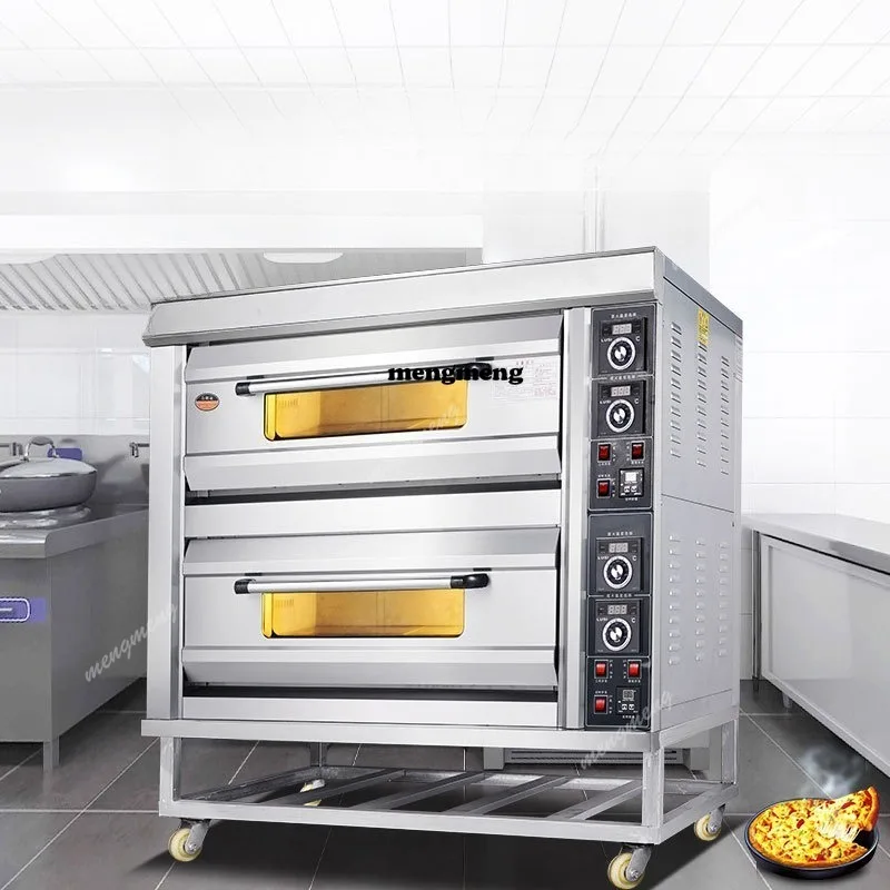 

Commercial Instrument Oven Second Floor Four Plates Large Capacity Bread Cake Pizza Baking Oven