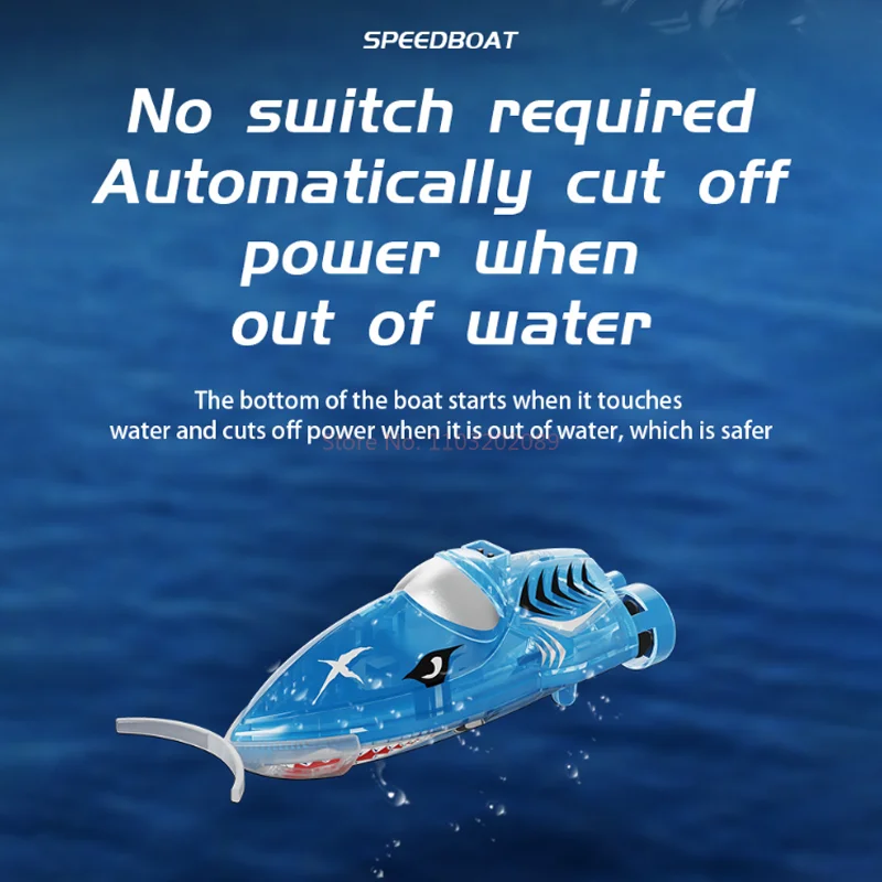 JJRC ฤดูร้อนใหม่ Mini รีโมทคอนโทรลเรือของเล่นเด็กสามารถเปิดตัวหลายคนแข่งน้ําไฟฟ้าเรือความเร็วสูงของขวัญ