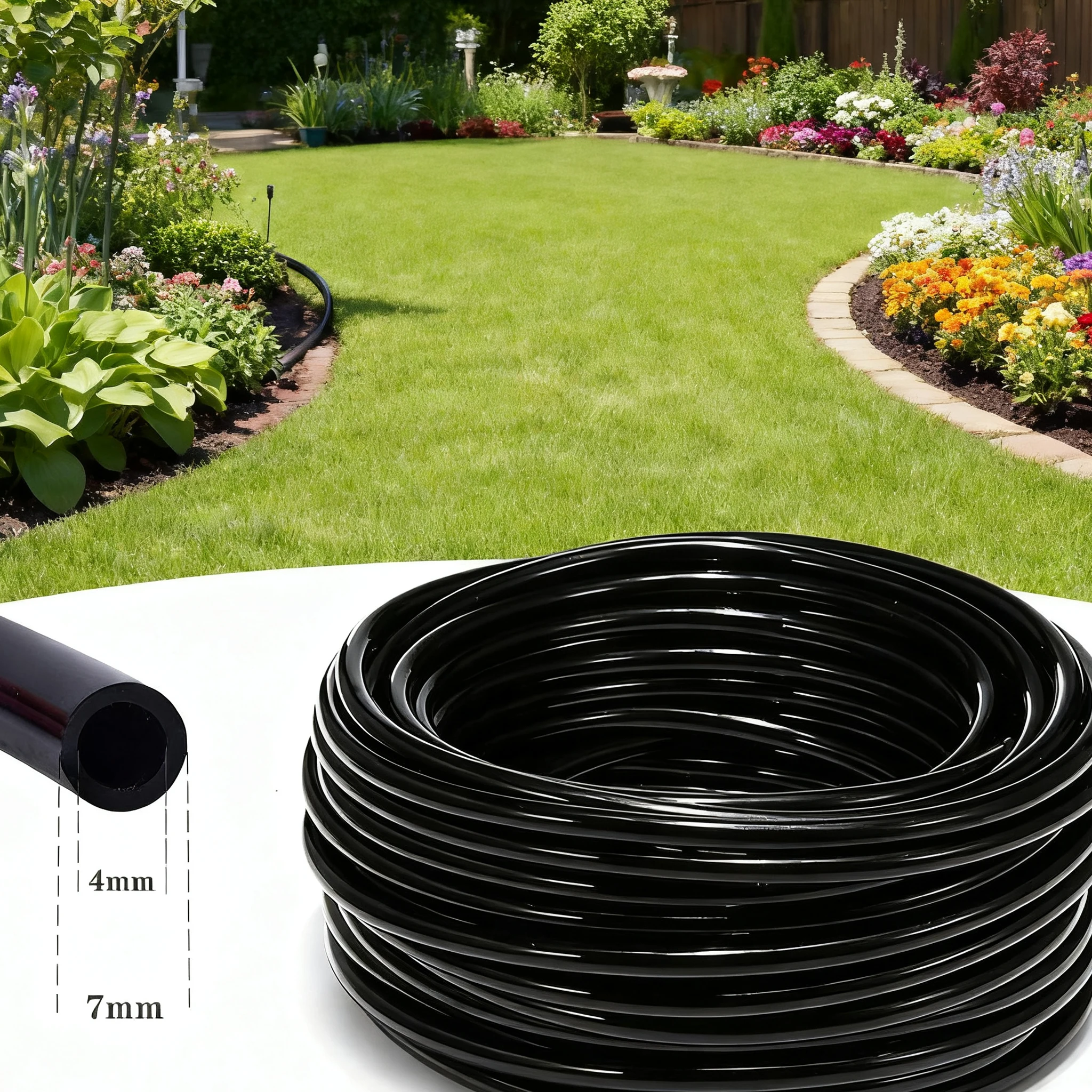 

Water pipe irrigation pipe garden drip irrigation hose 4x6mm PVC hose irrigation system greenhouse watering system