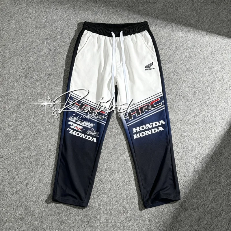 

2025 Summer New Honda Racing Team Fashion Street Track Rider F1 Cycling Pants Men's Motorcycle Racing Speed Drying Pants
