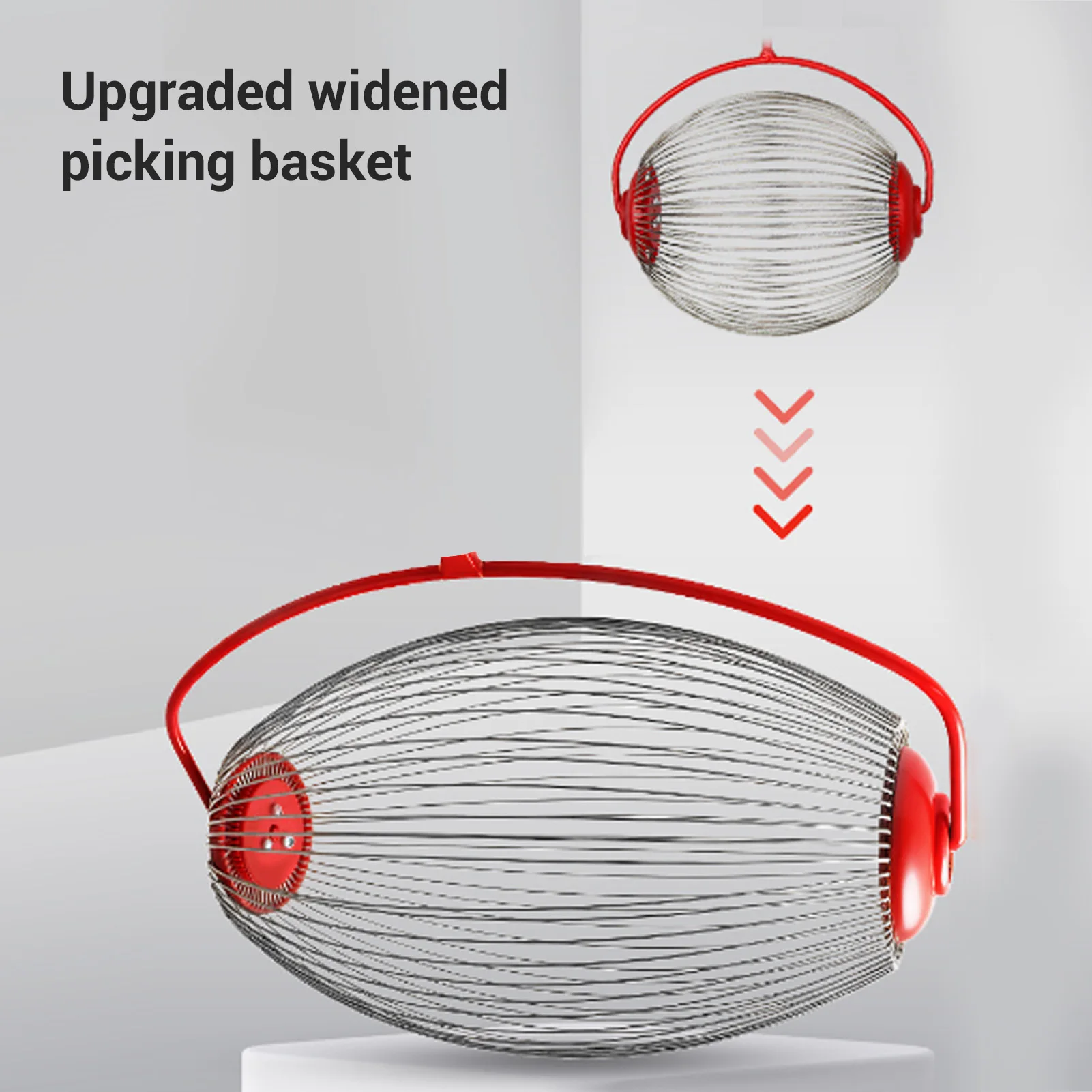 너트 수집기 스테인리스 스틸 와이어 너트 수집기 롤러 과일 수집기 장난감 공 도토리 피칸용