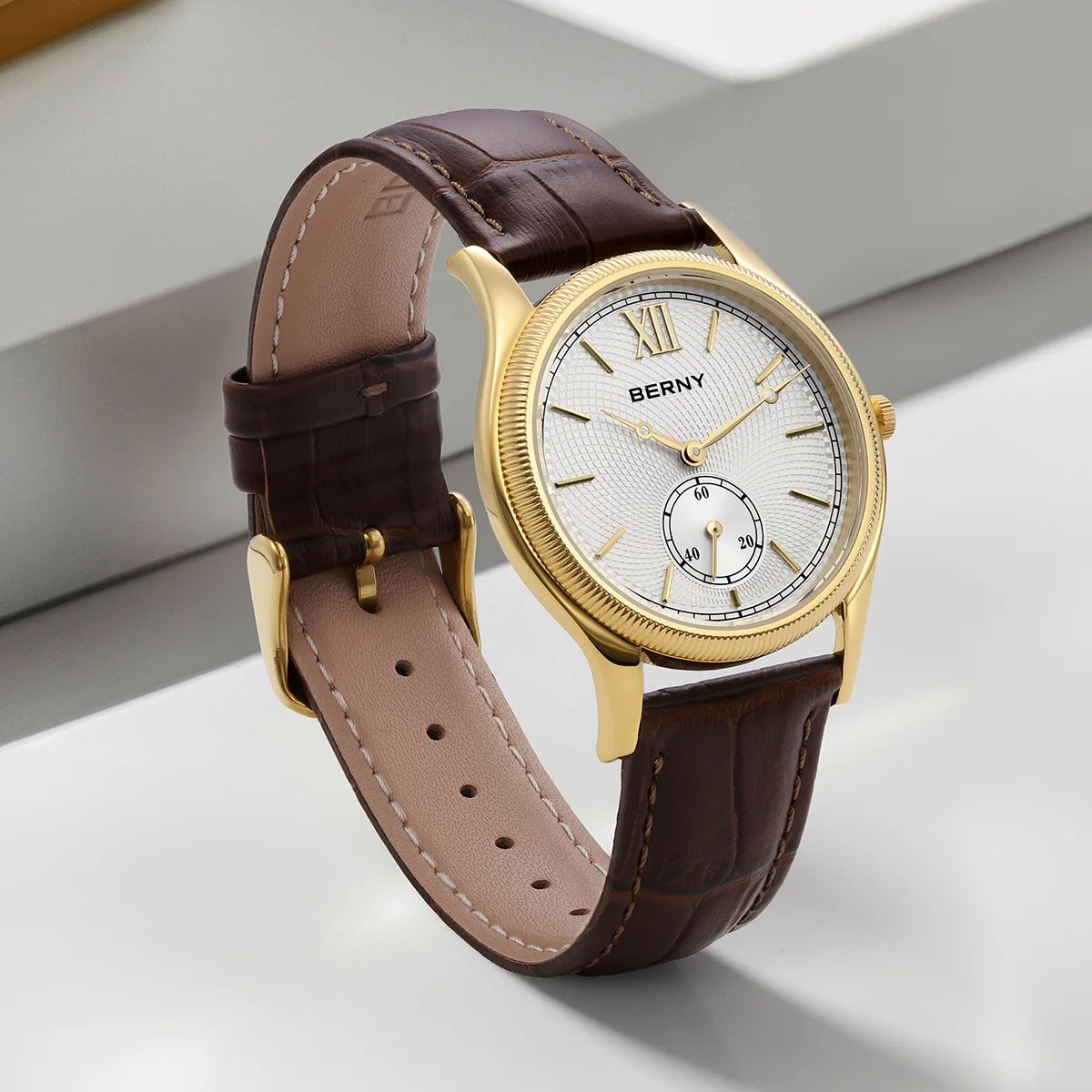 Men's Gold Quartz Watch, 38mm Stainless Steel