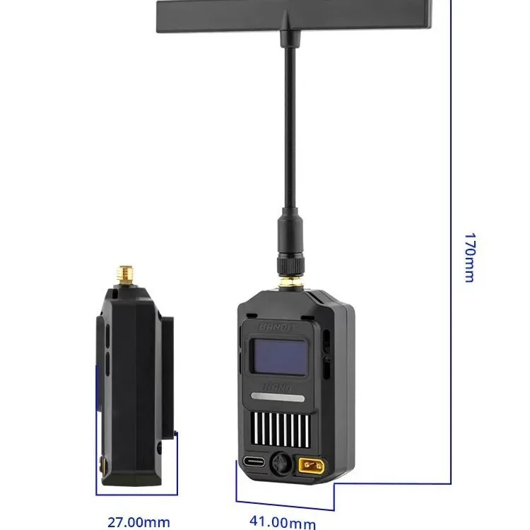 Bandit Nano Errs cabezal de alta frecuencia 915MHz receptor modelo de baja potencia avión transversal Control remoto NANO