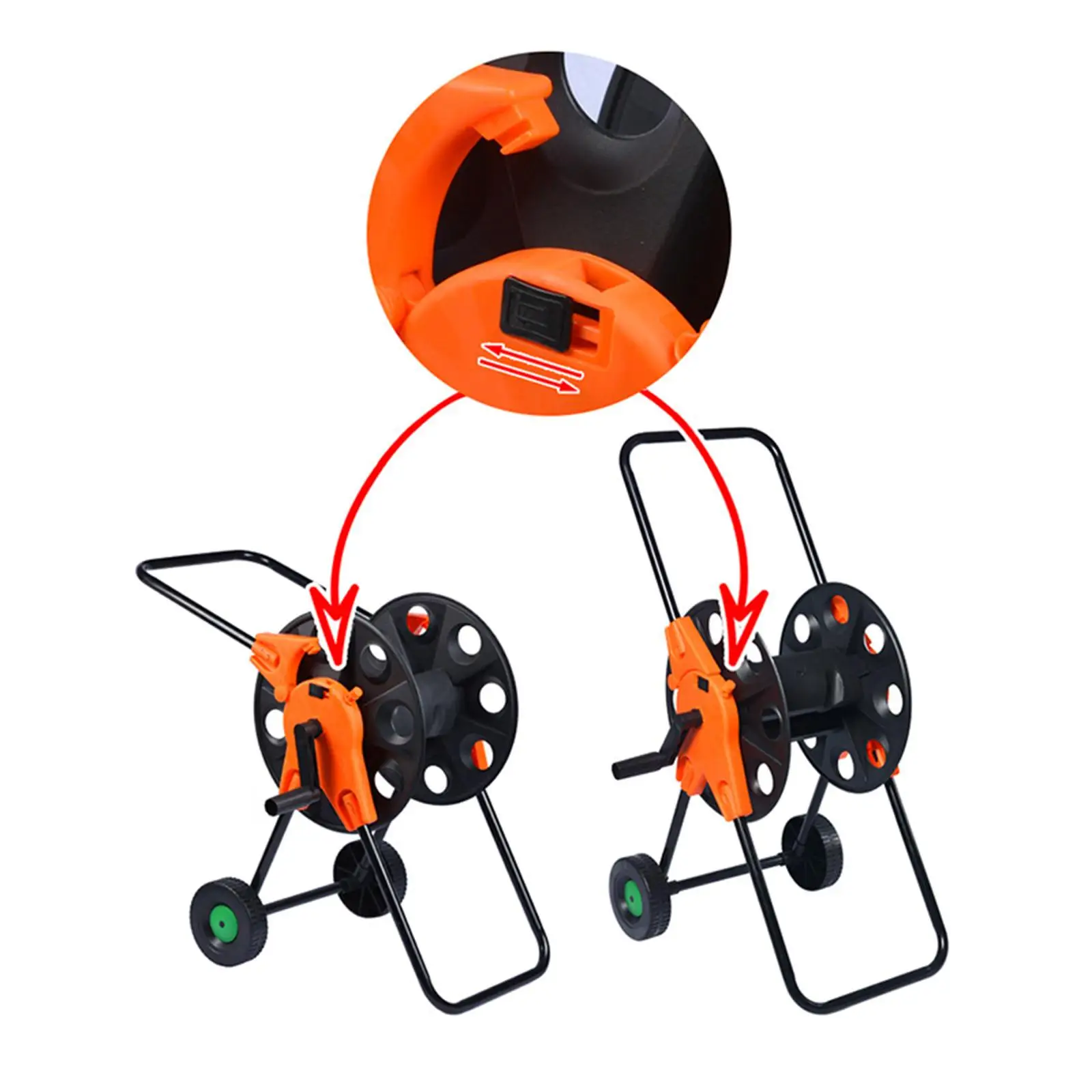 Hose Reel Cart Stable Design Prevent Twisting Water Hose Holder Pipe Organizer
