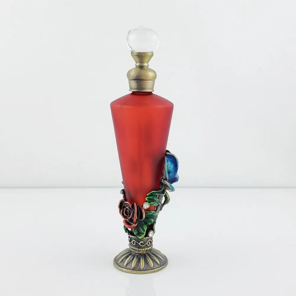 هدية مثالية خمر زجاجة فارغة الأنابيب روز جرة زجاجية فارغة إعادة الملء الحلي الزجاج قطارة زيت زجاجات ديكور غرفة نوم