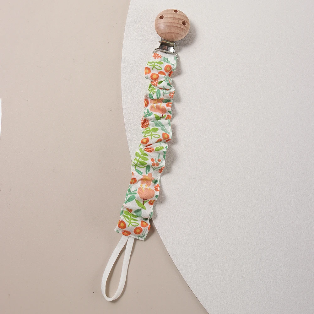 Fabric Pacifier Clip, Stylish & Soft Pacifier Holder