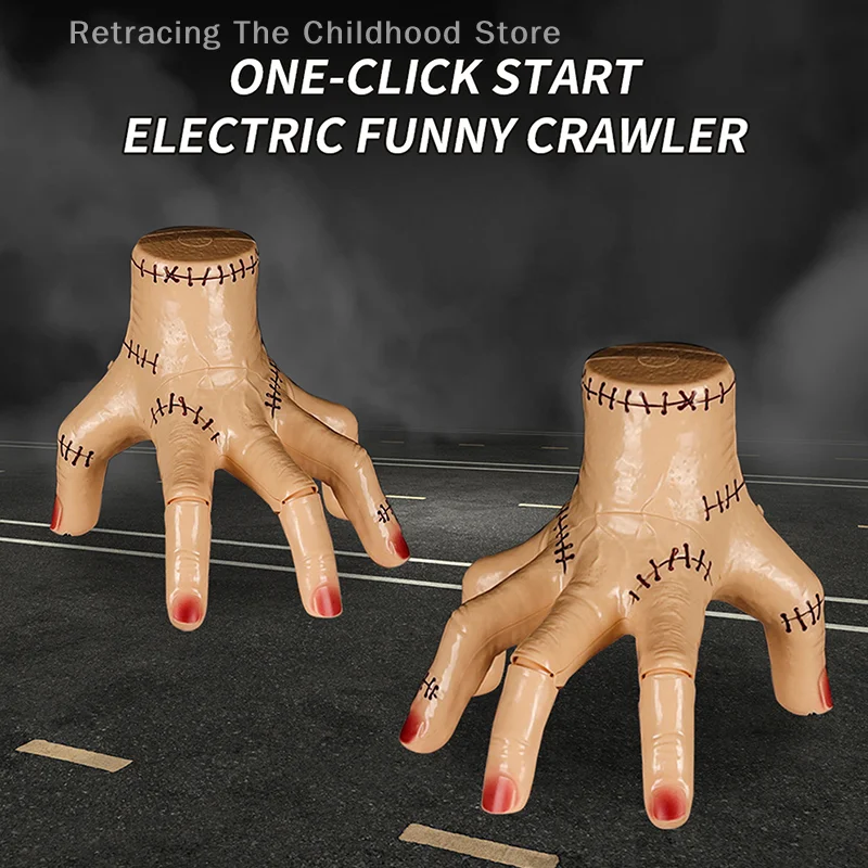 1Pc Fake Ghost Hand Halloween Speelgoed Met Muziek Licht Addams Thing Cosplay Hand Enge Rekwisieten Halloween Home Decoraties Gift