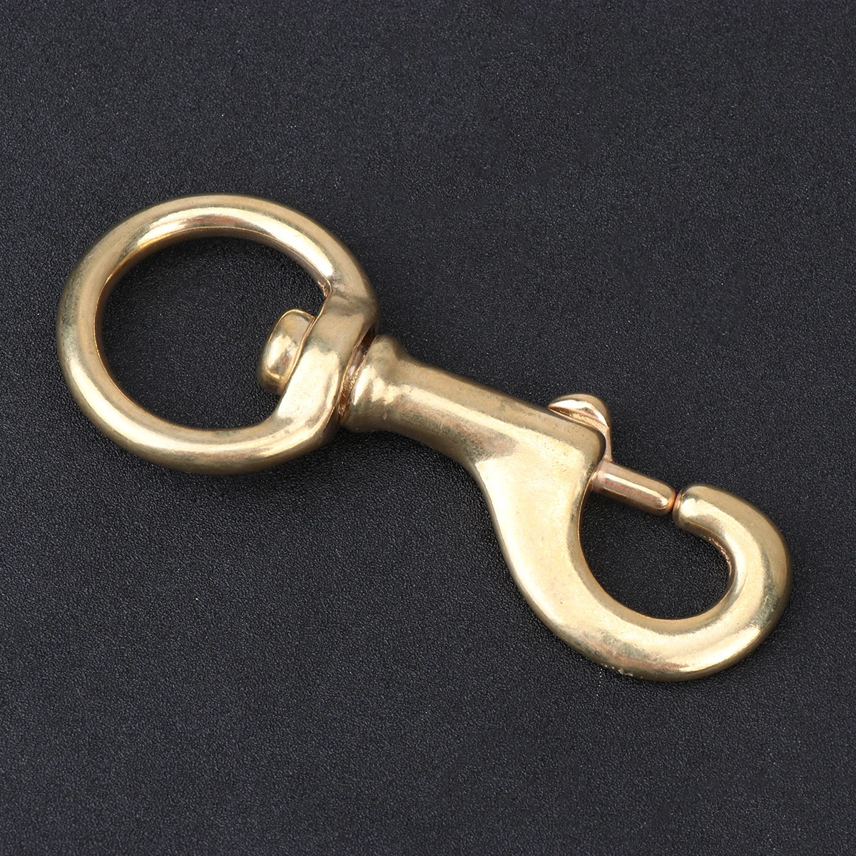 

2pcs Brass Hook Buckle 120Mm Length 32Mm Ring Diameter Copper Bag Buckle For Rope Strap Chain Pet Cloth Flag Diy Accessories