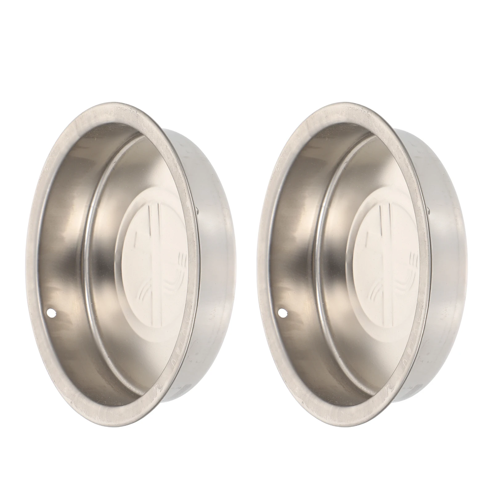 

2pcs Stainless Steel Ashtray for Outdoor Trash Can Silver Smooth Prevention Cigarette Storage Home Daily Use