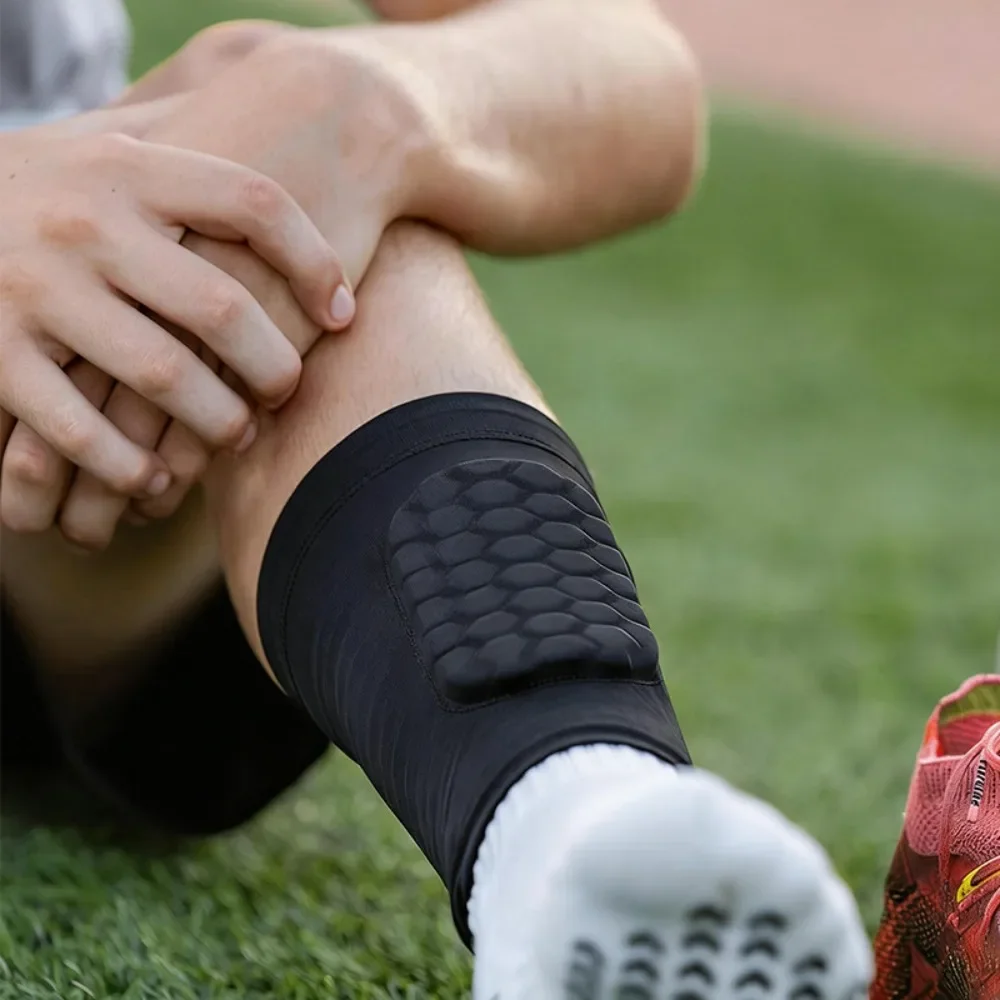 Fußballschienbeinschoner für Erwachsene und Kinder, leichter EVA-Wabenschutz, atmungsaktiver Anti-Kollisions-Beinschutz – Detail 7