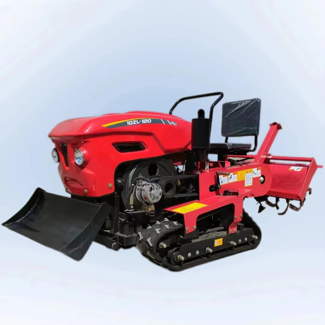 Multifunctional Rotary Tiller Agricultural Machinery Rotary Cultivator Mini Crawler Tractor Price