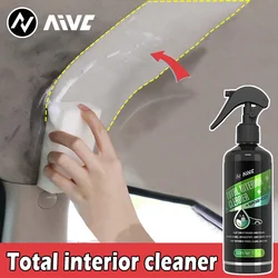 Car Interior Cleaner AIVC Leather Fabric Roof Cleaning Washing-Free Safety Belt Cleaner Powerful Stain Removal Auto Detailing