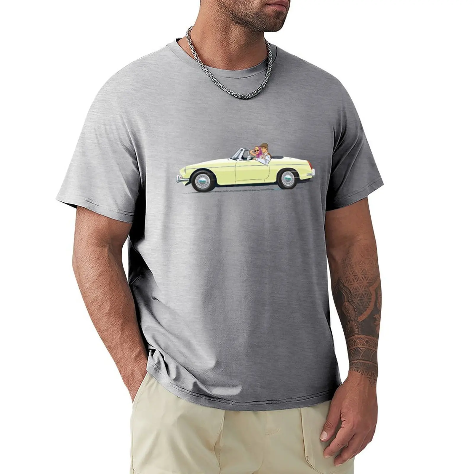 Pale Primrose color 'B' roadster – plus a selection of other colour choices T-Shirt graphics sublime anime oversized t shirt men