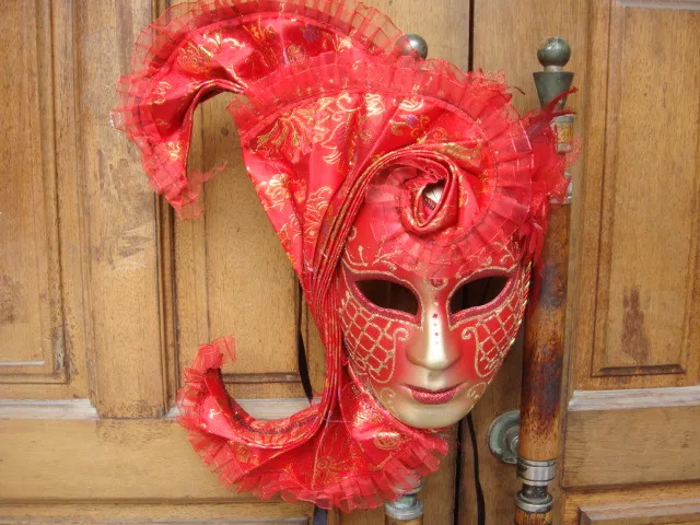 High-End Exquisite Masquerade Mask Festival Pure Handmade Cloth Full Face Princess Beauty Fan Mask