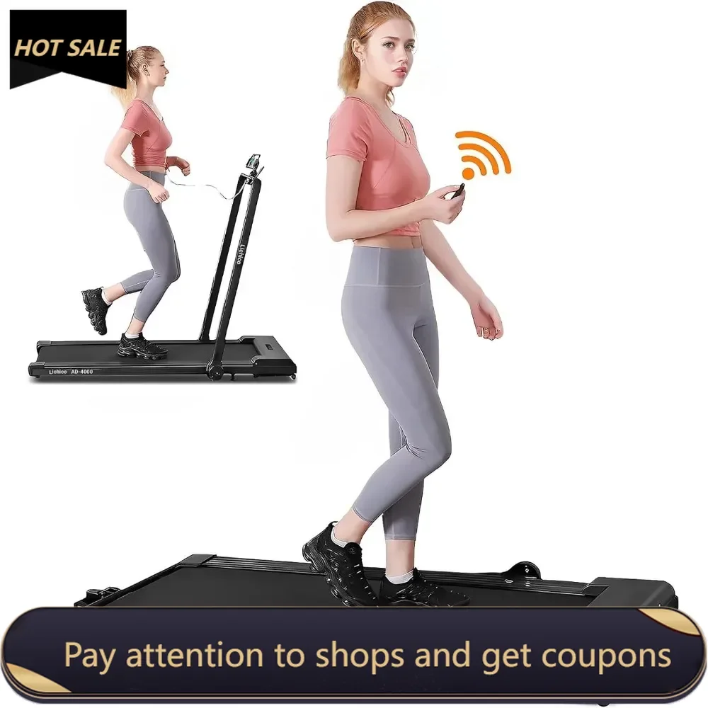 

Under Desk Treadmill, 2 in 1 Portable Folding Treadmill, 2.5-3.0HP Brushless Motorized Electric Walking Treadmill Freight free