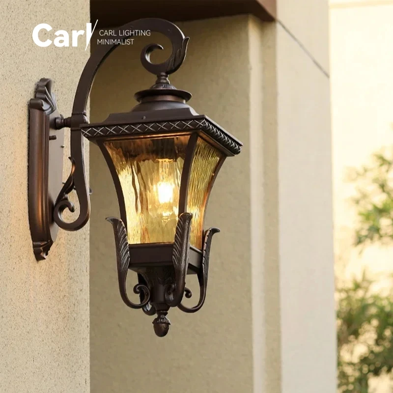 Outdoor Wall Light Super Bright Waterproof Suitable for Balconies European Style Retro Courtyards Villas Gardens and Entrances.