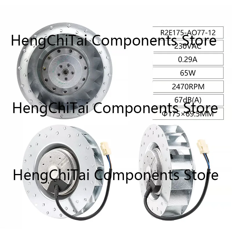 Original R2E175-A077-12 230V Ventilation cooling fan R2E175-AO77-12