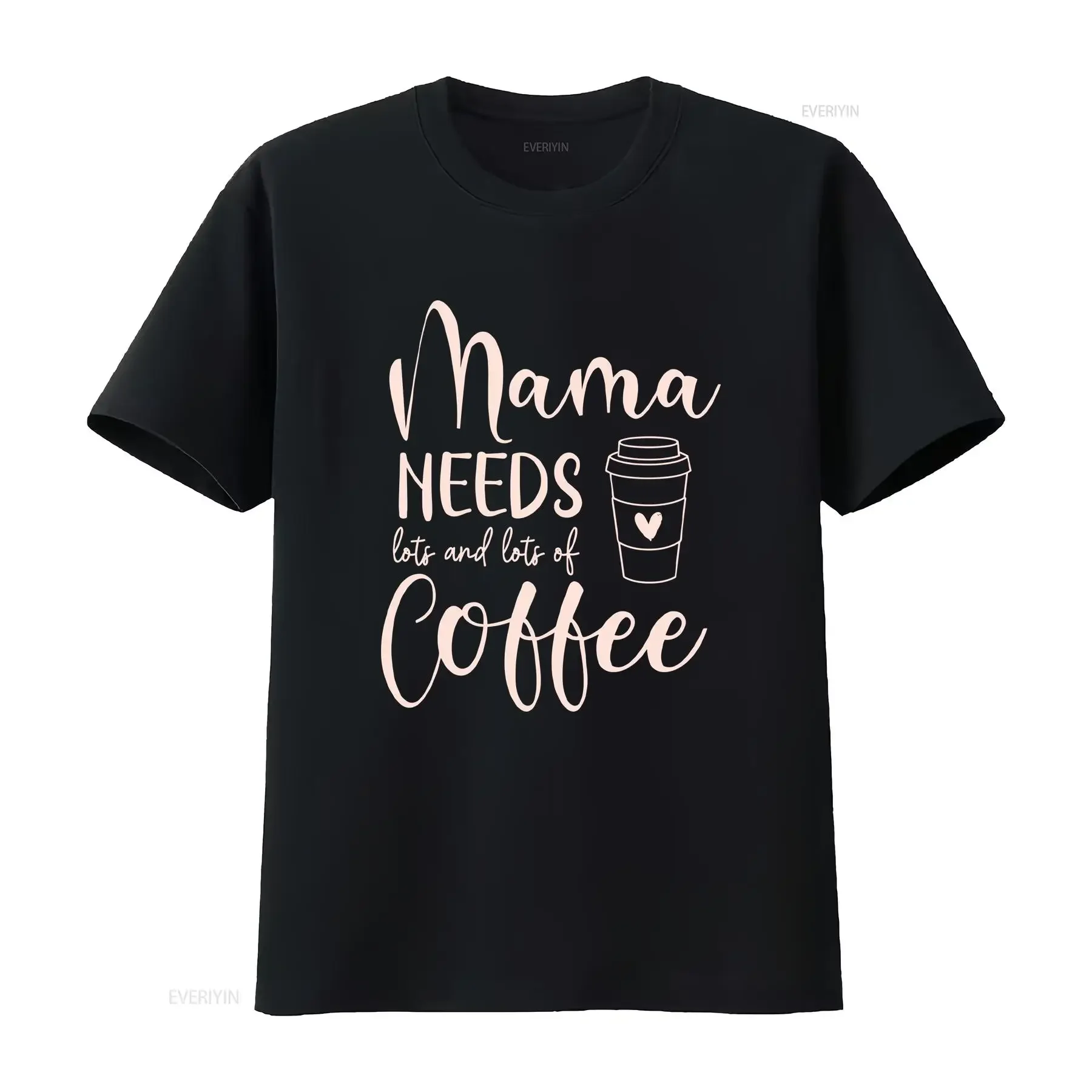 Mama Needs Coffee Mens T shirt Mothers Day Love Novelty Laugh Mum Mom vintage Washed Unisex homme Comfortable Stretched