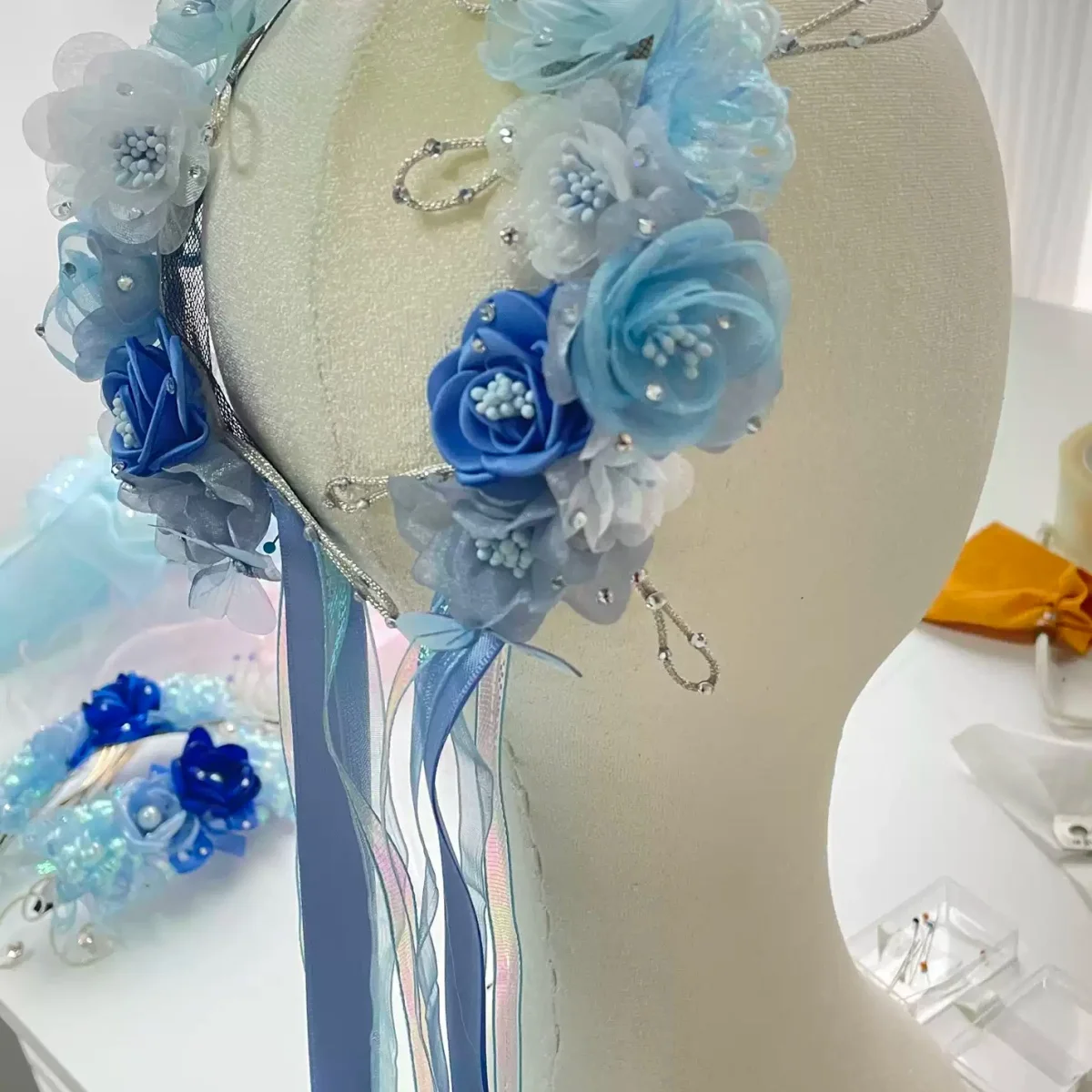 Ballet Variations Wreath Unable to Close, Daughter Gepelia Variations Headpiece Handmade Customization